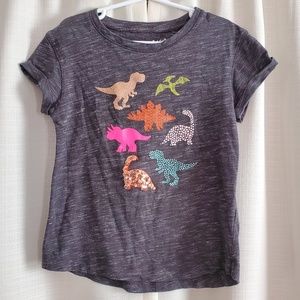 Cat & Jack girl's dinosaur t-shirt Small